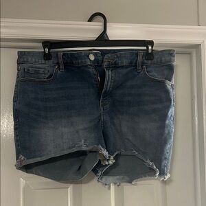 Lane Bryant Distressed Blue Jean Shorts